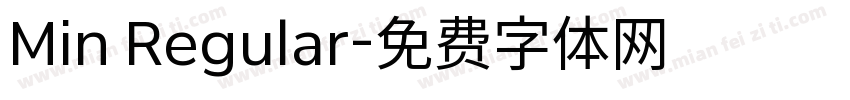 Min Regular字体转换